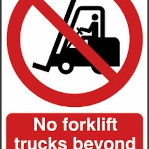 NO FORKLIFT SIGN 200X300