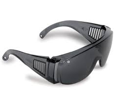 VISITORS SAFETY GLASSES - SMOKE