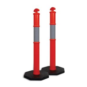ORANGE HI VIZ BOLLARD - 8kg Base