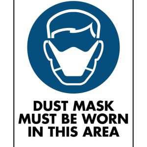 Dust masks must be worn