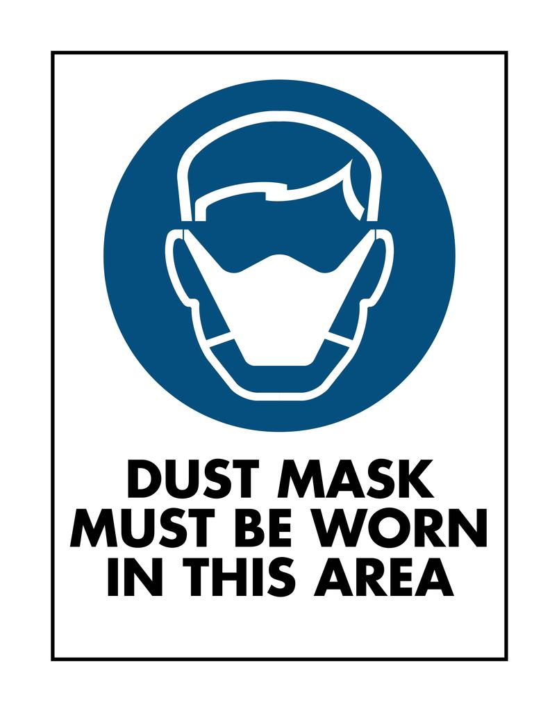 Dust masks must be worn