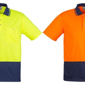 Syzmik Unisex Hi Vis Basic Spliced Polo