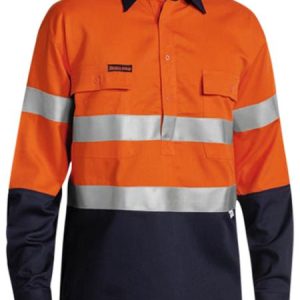Fire Retardant 2 Tone Hi Vis Drill Shirt