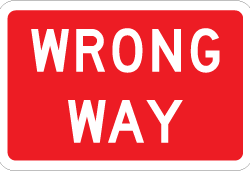WRONG WAY